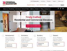 Tablet Screenshot of federalelevator.com